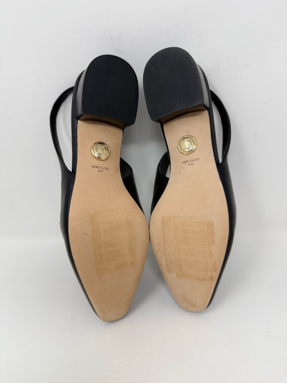 New Veronica Beard Casie Slingback Pump Black Leather Sz 6 - Picture 13 of 13